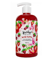 Гель для душа бессульфатный Омолаживающий клубнично-малиновый  (500мл) SUENO