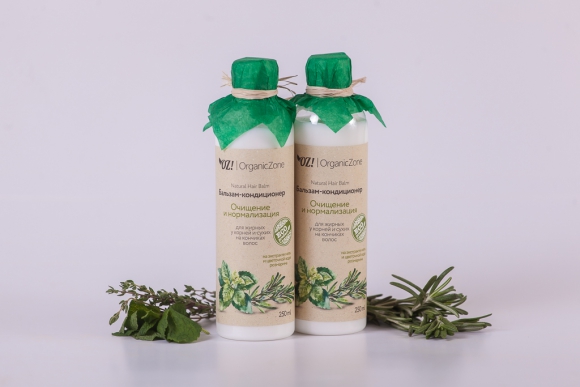Бальзам для жирных у корней у сухих на кончиках волос "Очищение и нормализация" 250 мл OZ! OrganicZone