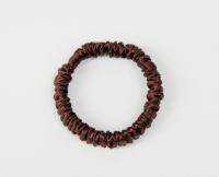 Шёлковая резинка для волос, цвета шоколад