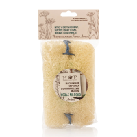 Мочалка массажная "КОЗЬЕ МОЛОКО", с органическим мылом 120 гр H.O.P.