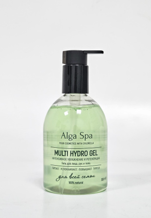 Гель для лица, рук и тела "Интенсивное увлажнение и регенерация" Multi hydro gel,  300 ml Alga Spa