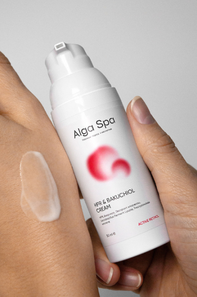 Крем с HPR и бакучиолом, HPR & BAKUCHIOL CREAM, 50 ml  Alga Spa