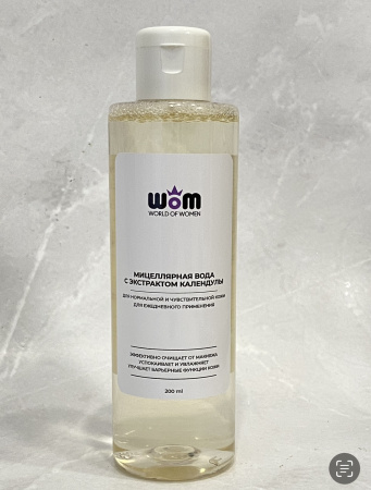 Мицеллярная вода с экстрактом календулы 200 мл WoM