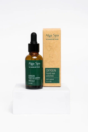 Жидкие кислородные патчи для век на основе живой суспензии микроводоросли Chlorella OXYGEN liquid eye patches, 30 ml e Alga Spa